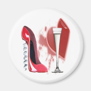 Schoen, Champagne en het Hart van de Stiletto van Magneet