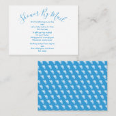 Schoen door Mail Baby Blue Informatiekaartje (Voorkant / Achterkant)