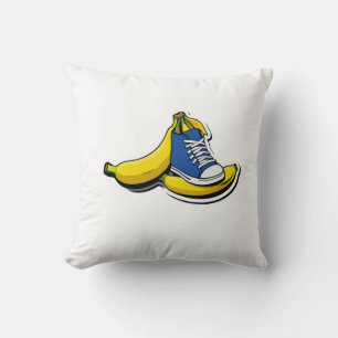 Schoen met bananen kussen
