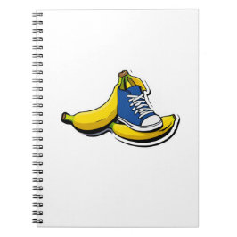 Schoen met bananen notitieboek