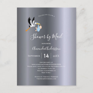 Schoen per post-ooievaar briefkaart