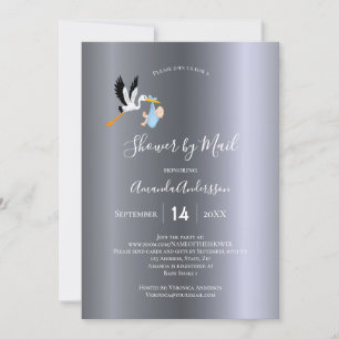 Schoen per post-ooievaar kaart