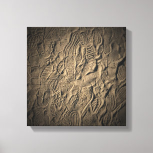 Schoen prints in het Zand