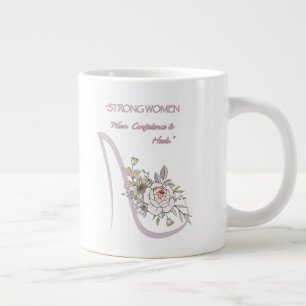 Schoen, stijl, mok, sterke vrouwen extra grote beker