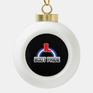 Schoen trots keramische bal ornament
