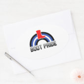 Schoen trots ovale sticker (Envelop)