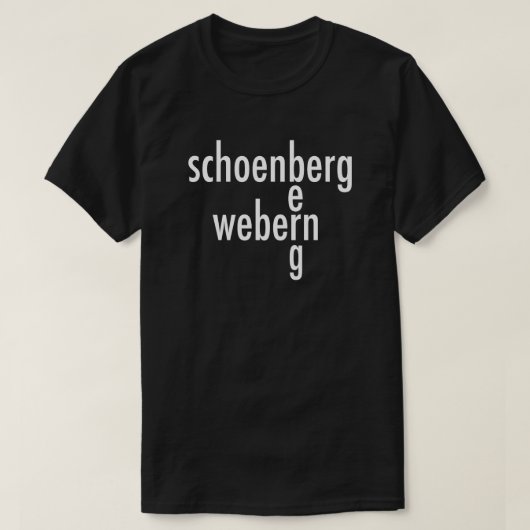 SCHOENBERG T-SHIRT (Design voorkant)