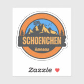 Schoenchen, Kansas Sticker (Vel)