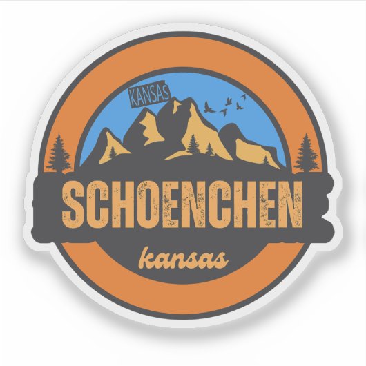 Schoenchen, Kansas Sticker (Voorkant)