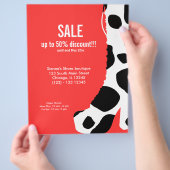 Schoenen bij verkoop flyer (Hand)
