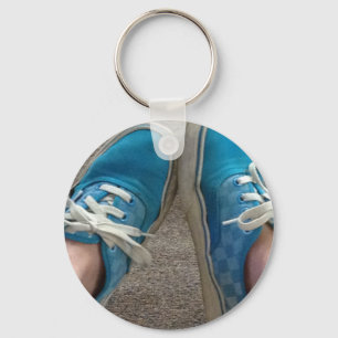 schoenen blauw sleutelhanger