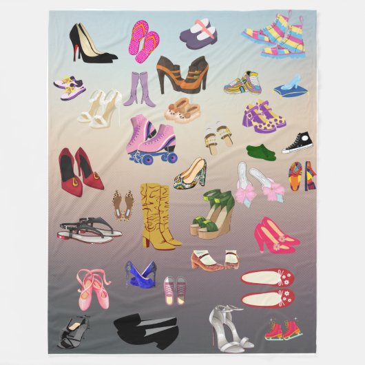Schoenen Fleece Deken (Voorkant)