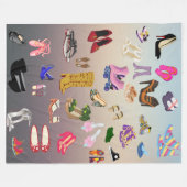 Schoenen Fleece Deken (Voorkant (Horizontaal))