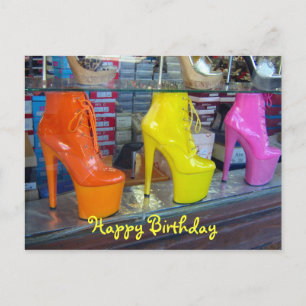 Schoenen Happy Birthday Briefkaart