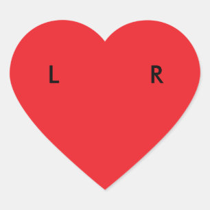Schoenen links/rechts (hart) hart sticker