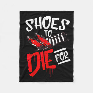 Schoenen om voor te sterven Ruby Hek Halloween Kos Fleece Deken