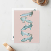 schoenen uit de 19e eeuw notitiekaartje (Voorkant / Achterkant in situ)