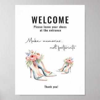 Schoenen van gast teken Airbnb Poster