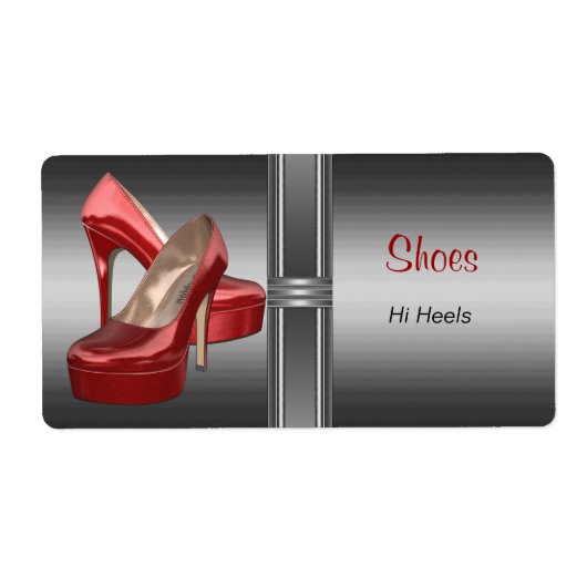 Schoenendooslabels Stickers Groot formaat (Voorkant)