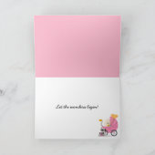 Schoenenkaart voor pasgeboren babymeisje kaart (Binnen)