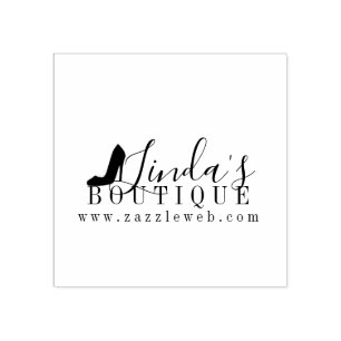 Schoenenkast Online Boetiek Kleding Logo   Rubberstempel