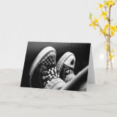 Schoenenkunst, Schoenen Monochrome Kaart (Gele Bloem)