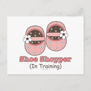 Schoenenshopper in training Briefkaart