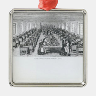 Schoenfabriek Metalen Ornament