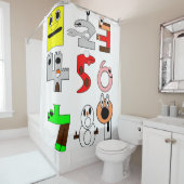 schoengordijn voor kinderen douchegordijn (In situ)