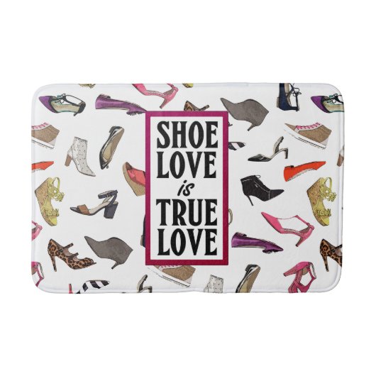 Schoenliefde is True Love Bath Mat Rug (Voorkant)