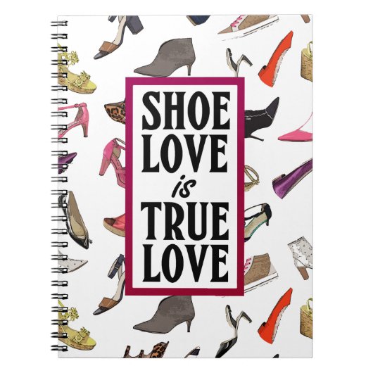 Schoenliefde is True love notitieboek (Voorkant)