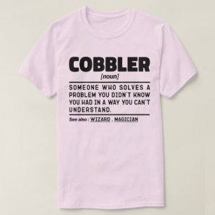 Schoenmaker Zelfspot Snelle Levertijden T-shirt