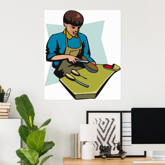 Schoenreparatie Cobbler  schoenmaker Poster