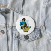 Schoenreparatie Cobbler  schoenmaker Ronde Button 7,6 Cm (In situ)