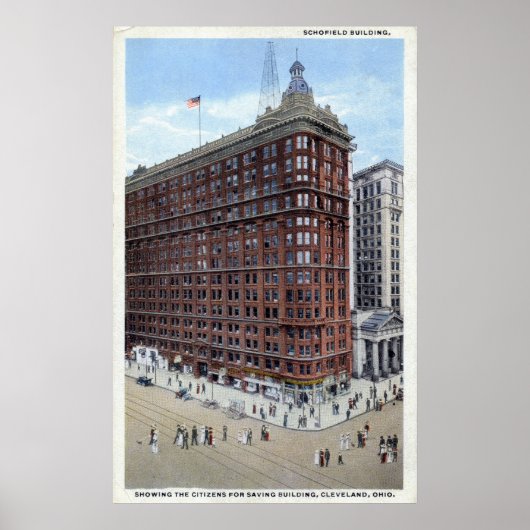 Schofield Building, Cleveland Ohio 1920s  Poster (Voorkant)