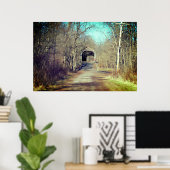 Schofield Ford Covered Bridge Poster (Thuiskantoor)