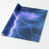 Schokbestendige blikseminslag cadeaupapier (Uitgerold)