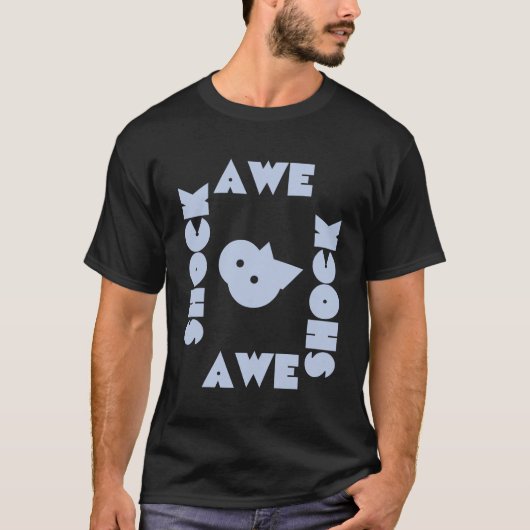 Schokbestendigheid, ontzag, schok en ontzag t-shirt (Voorkant)