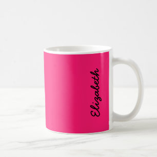 Schokbrekende roze vaste kleur past deze aan koffiemok