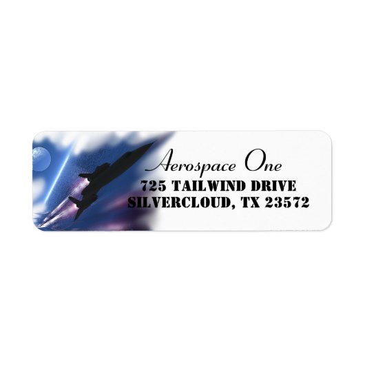 Schokgolf SR-71-Vliegtuig Etiket (Voorkant)