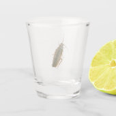 Schokkakkerlak Shot Glas (Achterkant)