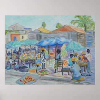 SCHOKKEN IN HET HAÏTI-Poster Poster