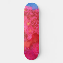Schokkend Heet Neon Roze Skater Meisje Skateboard
