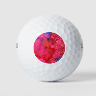 Schokkend hete neonroze abstract golfballen