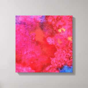 Schokkend Roze abstracte moderne kunst Canvas Afdruk