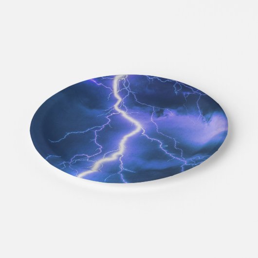 Schokkende Lightning Strike Hoesje-Mate iPhone Cas Papieren Bordje (Gekanteld)