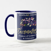 Schola Cantorum Rencontre Bleu Mug 12 oz (Gauche)