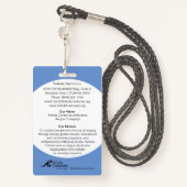 Schola Cantorum Silicon Valley Member label + lany Badge (Achterkant met draagriem)