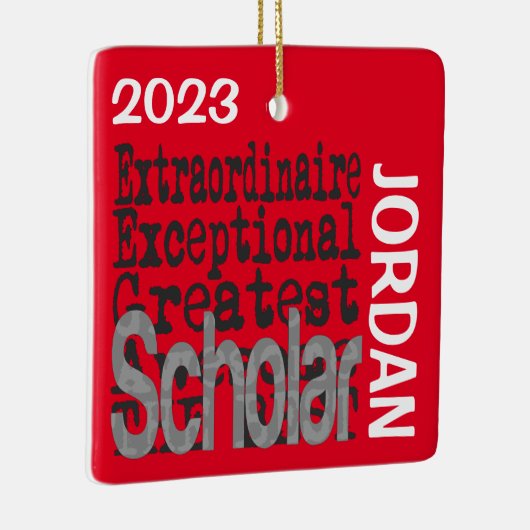 Scholar Extraordinaire CUSTOM Keramisch Ornament (Rechts)