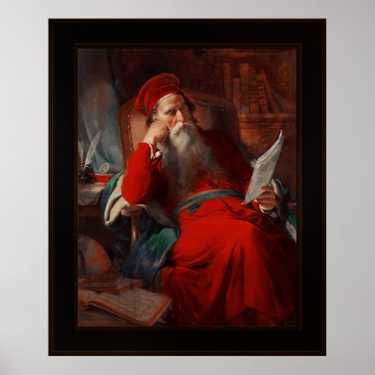 Scholar in zijn studie van Friedrich von Amerling Poster (Voorkant)